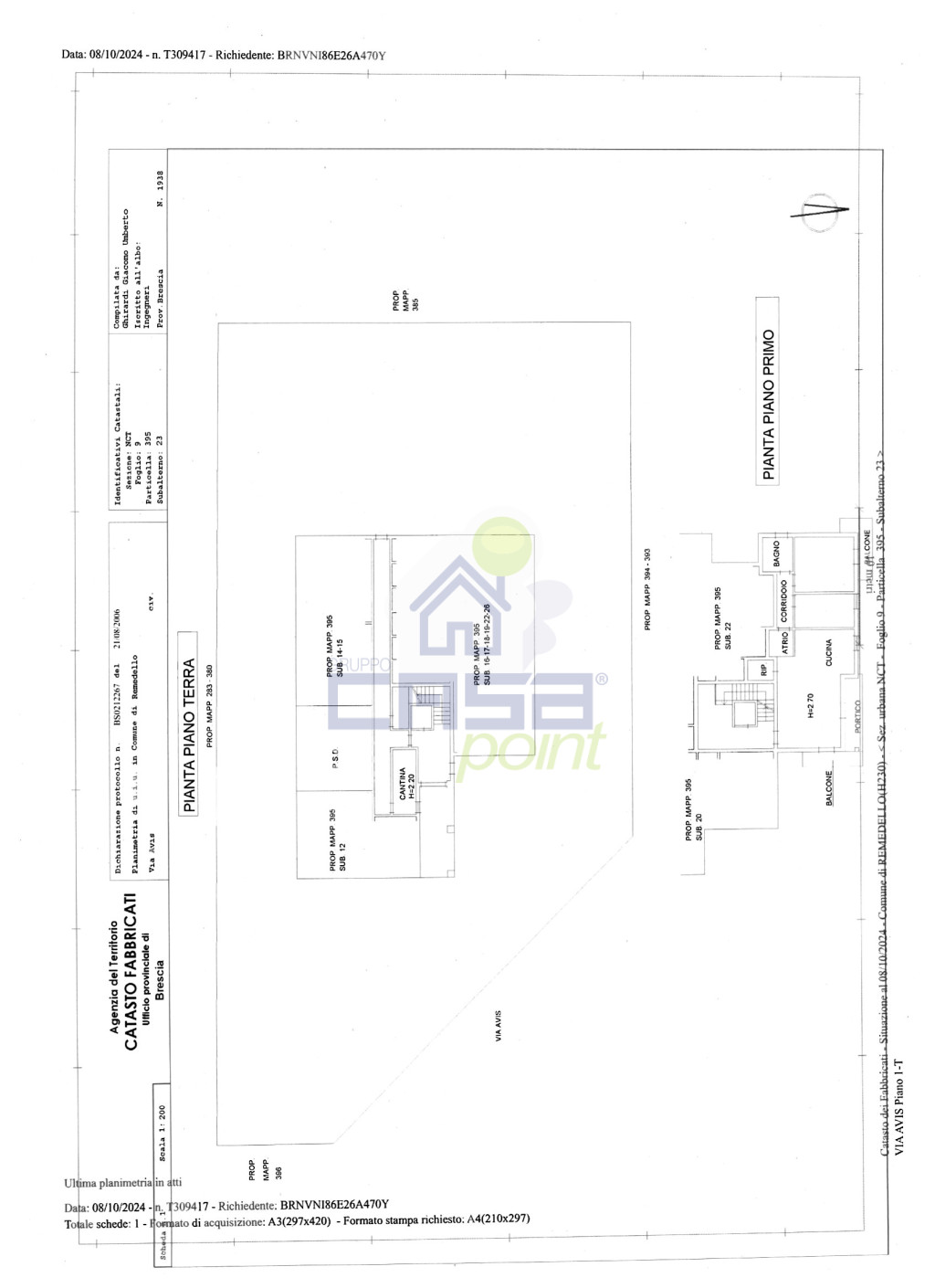 Planimetria appartamento