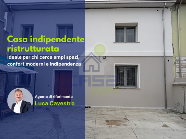 Casa indipendente con cortile, giardino, garage e pozzo – completamente ristrutturata