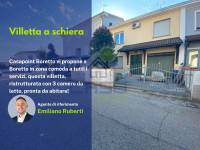 Villetta a schiera ristrutturata, con giardino privato e tre camere, in zona centrale e tranquilla