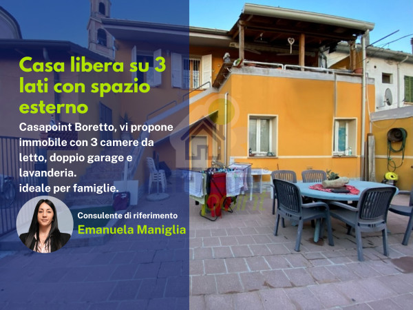 Casa indipendente con 2 garage a San Rocco di Boretto