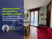 Appartamento al piano terra, trilocale con Giardino, Garage e Cantina
