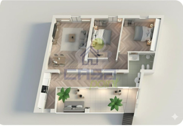 Crema, Trilocale con Terrazzo Ristrutturato a Nuovo + Box