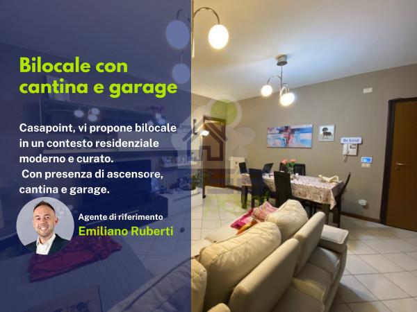 Bilocale accogliente con garage e cantina