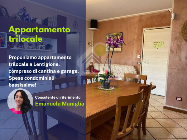 Trilocale con cantina e garage a Lentigione