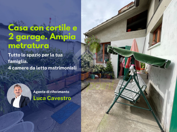 Casa con cortile e Garage