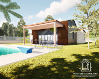 VILLA SINGOLA MONOPIANO IN BIOEDILIZIA CON PISCINA - CASTEL SAN GIOVANNI