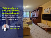 Villetta a schiera centrale con Giardino fronte/retro e Garage doppio