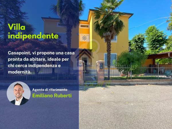 Villa indipendente con giardino, pronta da abitare e a due passi dal centro