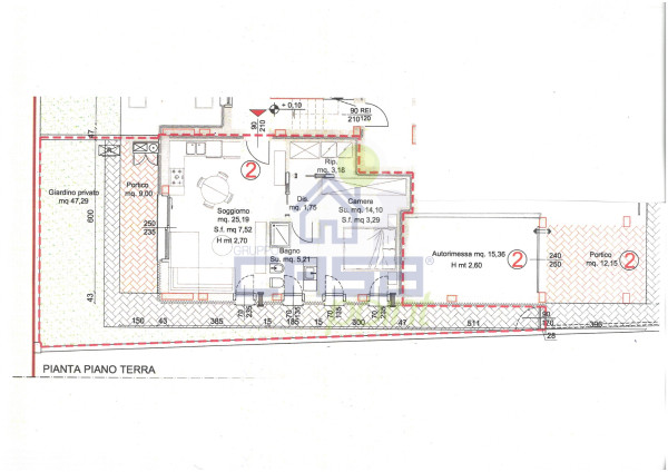 Bilocale Nuovo Semindipendente, con Portico e Giardino, Box e P.Auto