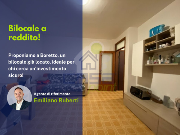 Bilocale a reddito con ascensore, garage e cantina a Boretto