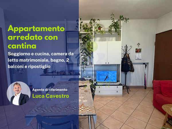 Appartamento bilocale, Arredato, con Cantina