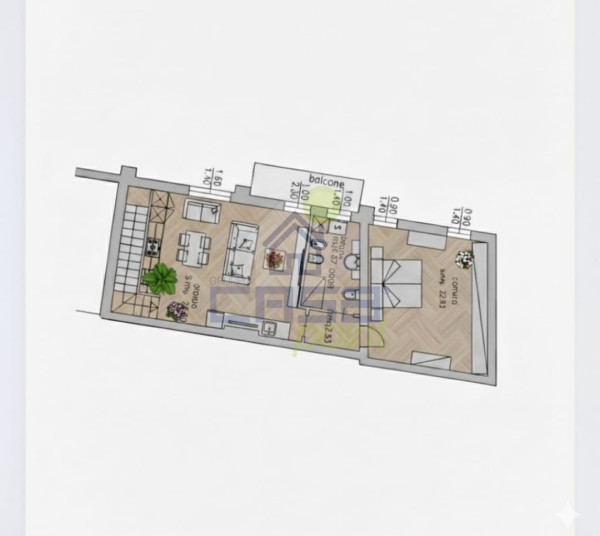 Crema, Bilocale Ristrutturato a Nuovo Ingresso Indipendente + Box