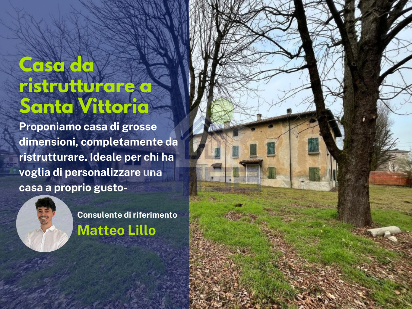 Casa con ampio parco da ristrutturare