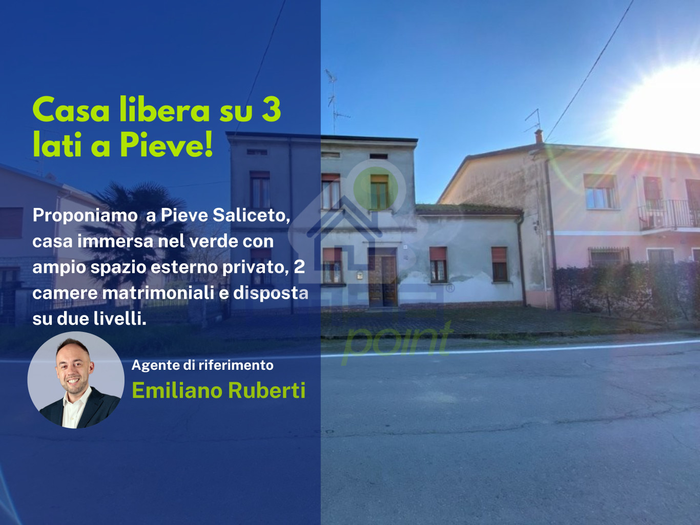 Casa indipendente con giardino, garage e spazi da personalizzare