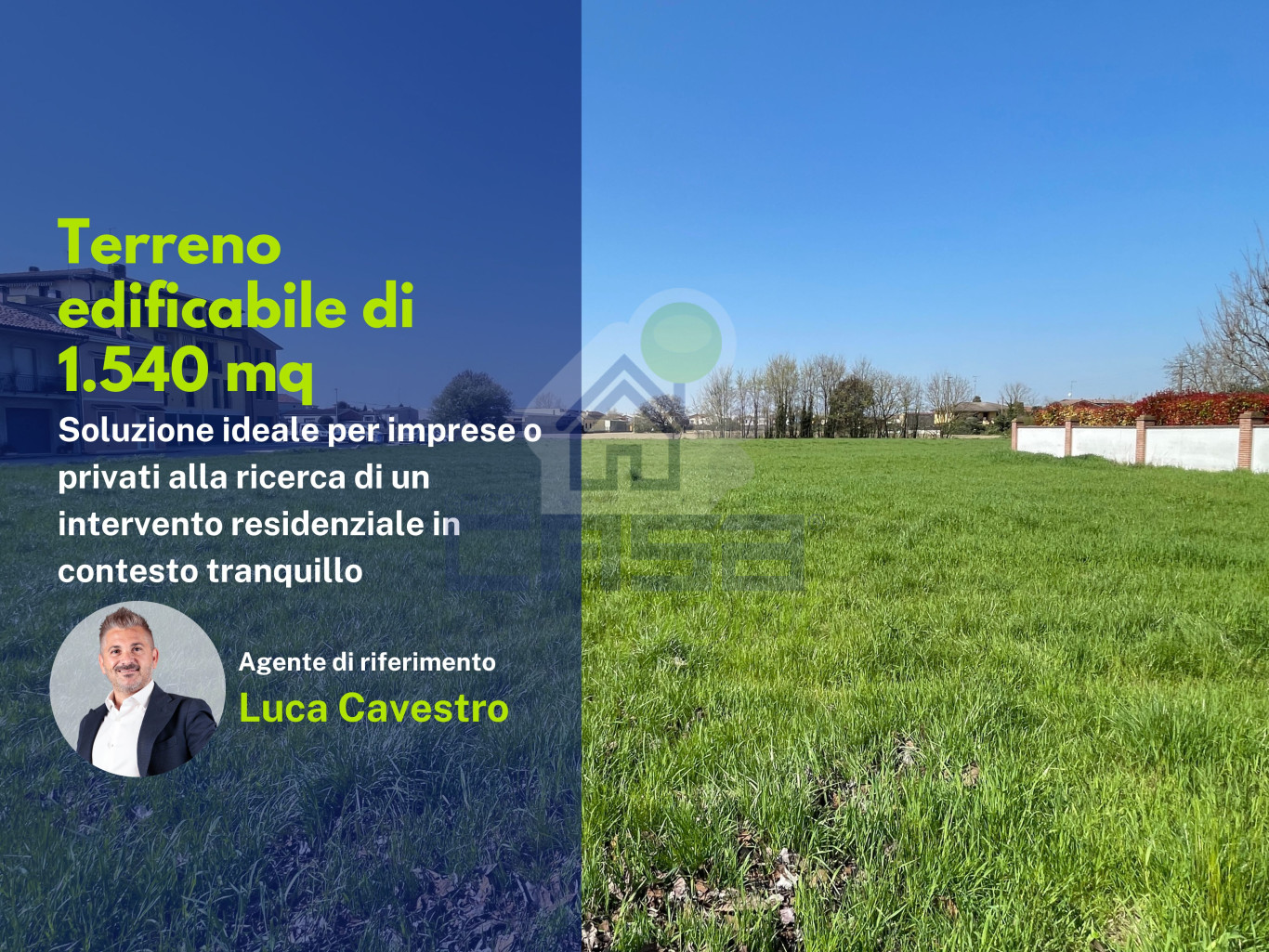 Terreno edificabile di 1540 mq